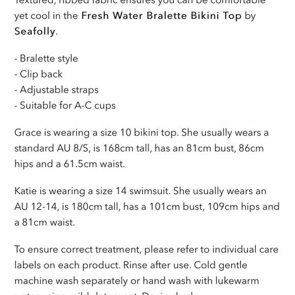 SEAFOLLY X REVOLVE Freshwater Bralette Bikini Top. 12. Blue‎ - Picture 9 of 9